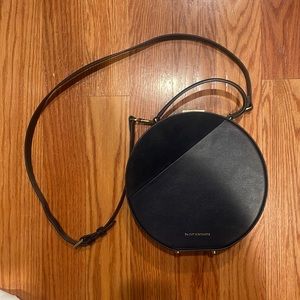 Tammy & Benjamin leather and suede hat box bag